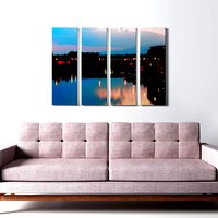 Printed Canvas - City with River