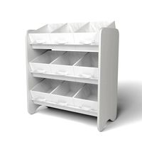 White Storage Box Shelf System