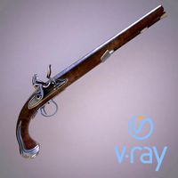 Flintlock pistol model