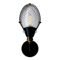 Early Style Quilted Glass Operating Room Light Sconce