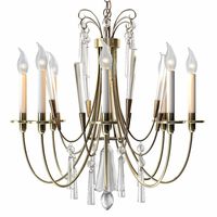 1stdibs Elegant Chandelier with Crystals by Lightolier