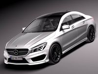 MercedesBenz CLAclass AMG 2014 3D Model