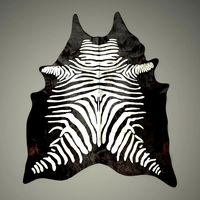 Cow Carpet Zebra Painted