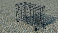 Metal cage for prisoners animals