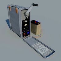 Military charger for radio station batteries