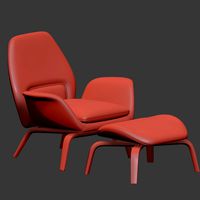 Gilliam Armchair & Ottoman Set By Minotti