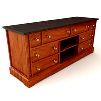 Traditional Style Credenza Cabinet