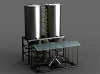 Chlorination steam boiler gas filtration piping