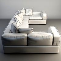 White corner sofa