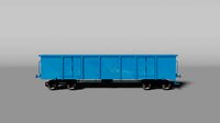 Open cargo railcar