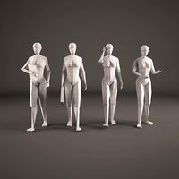 Woman figure office SET 010