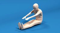 Low Poly Kid Stretching