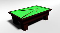 Low Poly Cartoon Carom Billiard Pool