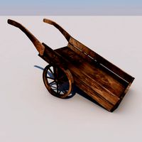 Wood Medieval Transport Cart