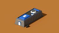 Low Poly Scifi Hangar 1