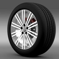 VW Polo Blue GT 2012 wheel