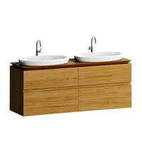 Washbasin cabinet Nimbus with 2 basins