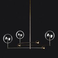 GLASS GLOBE MOBILE CHANDELIER