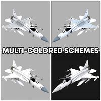 JF-17 Thunder 4x Multiple Color Schemes with free decals Rigged
