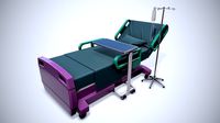 Cartoon Patient Bed