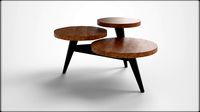 Multilevel Coffee Table natural wood