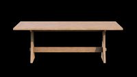 Brinley Fixed Dining Table Pine wood