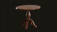 Round Jozy Table walnut wood