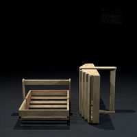 Basket wooden