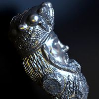 Sculpture Old man