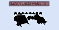 Package trucks with armor