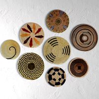 Wicker African wall baskets