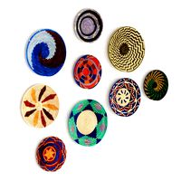 Wicker African wall baskets from Uganda