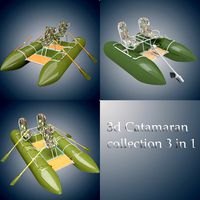 Catamaran 3d collection
