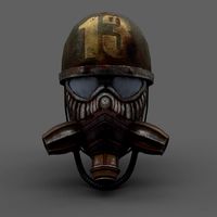 Helmet gas mask combat scifi
