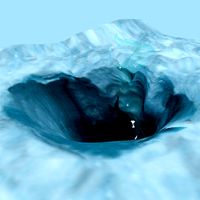 Melting glacier