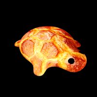 Bread shaped like turtle