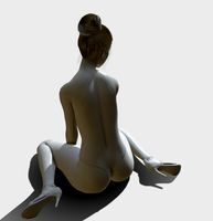 Woman miniature 3dprintable