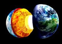 Crust mantle earth profile geocentric decomposition