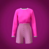 shirt and pants - checkered shorts and t-shirt