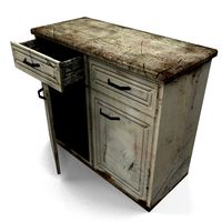 LowPoly kithen table damaged