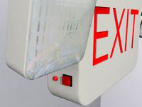 Exit sign