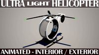 Ultra Light Helicopter- Animated.