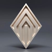 Gypsum 3D panel 25