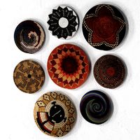 Wicker African wall baskets