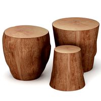 Coffee tables made of stumps