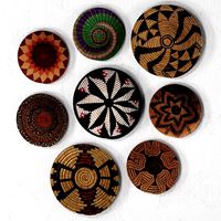 Wicker African wall baskets