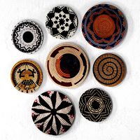 Wicker African wall baskets