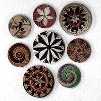 Wicker African wall baskets