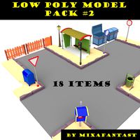Low poly model pack 2