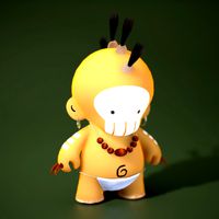 Aborigine with a Skull Mask